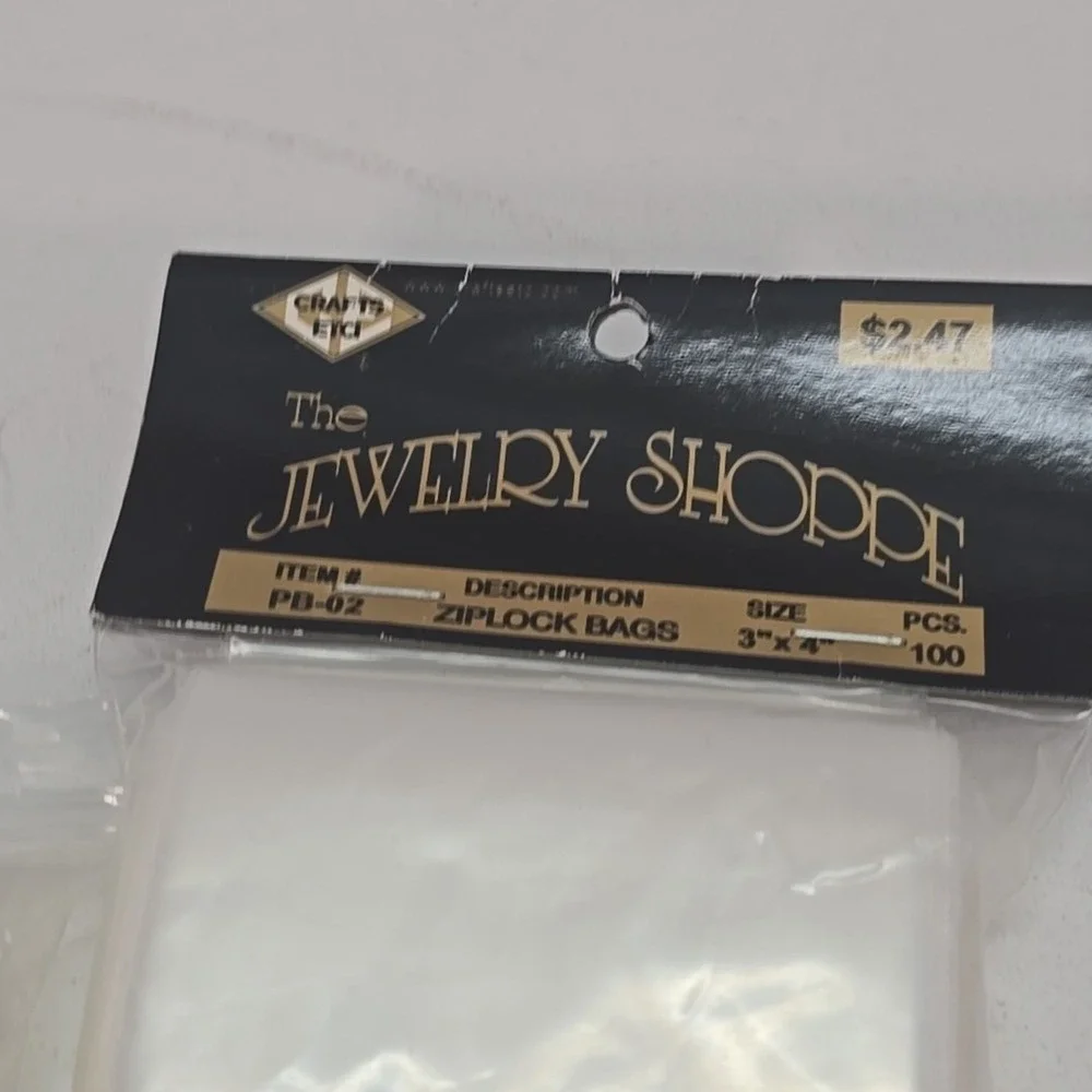 Clear‎ Zip Seal Plastic Bags Lot Jewelry Zipper Top Lock Reclosable Baggies